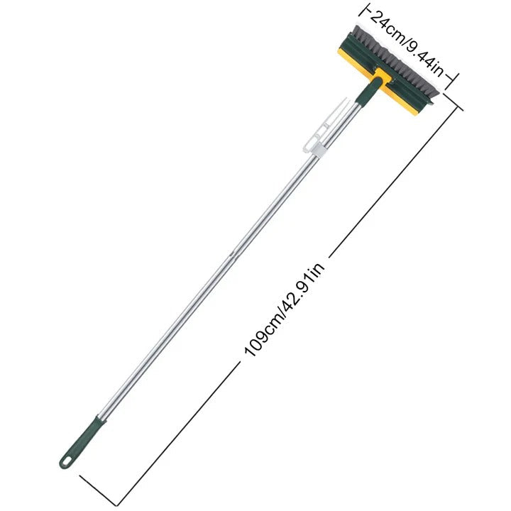Brosse de nettoyage de sol robuste avec raclette