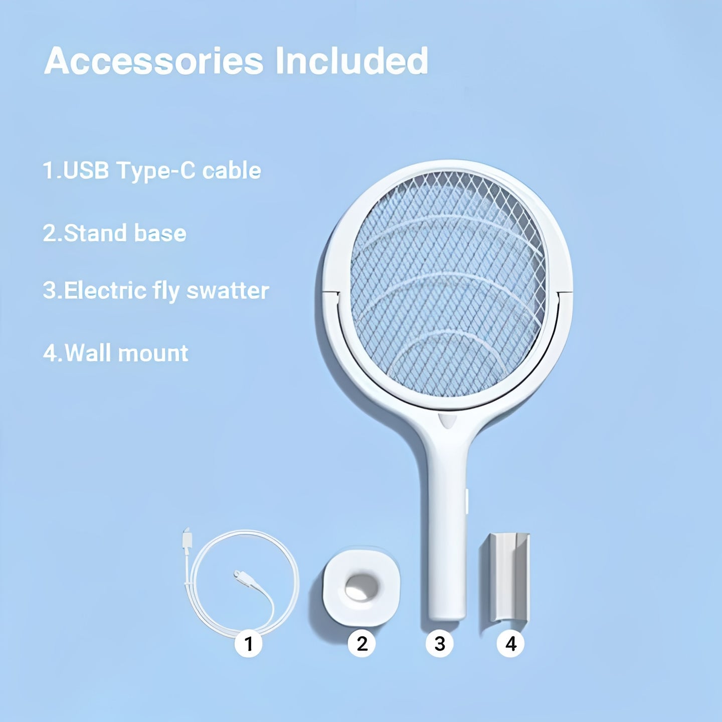 Lampe anti-insectes électrique USB portable 5-en-1