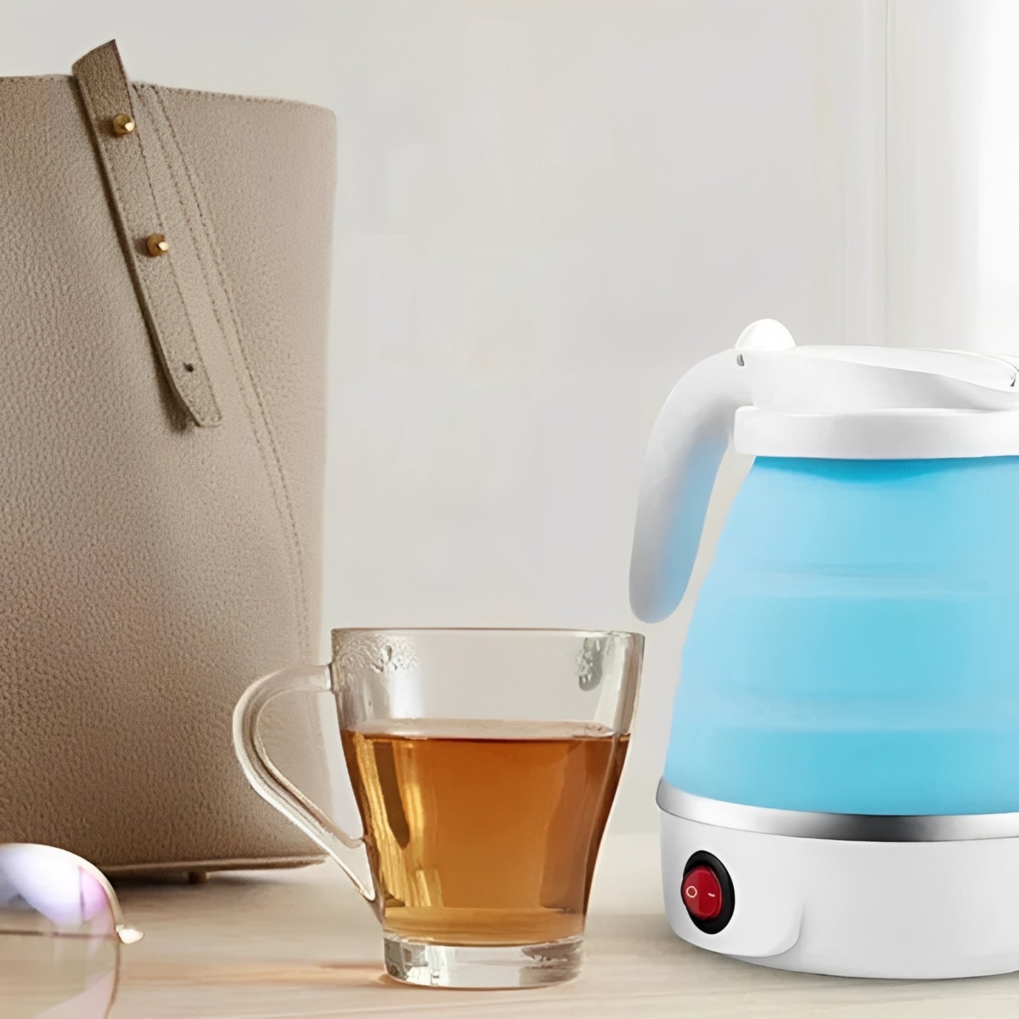 Bouilloire de voyage compacte et légère pour café et thé