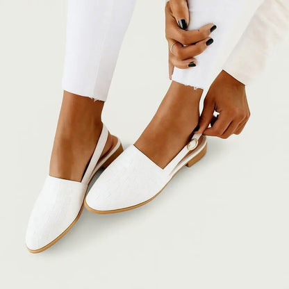 Chaussures confortables à talon ouvert pour femmes avec semelles intérieures rembourrées
