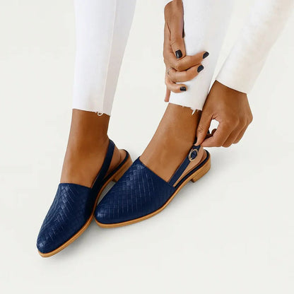 Chaussures confortables à talon ouvert pour femmes avec semelles intérieures rembourrées