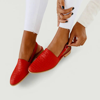 Chaussures confortables à talon ouvert pour femmes avec semelles intérieures rembourrées