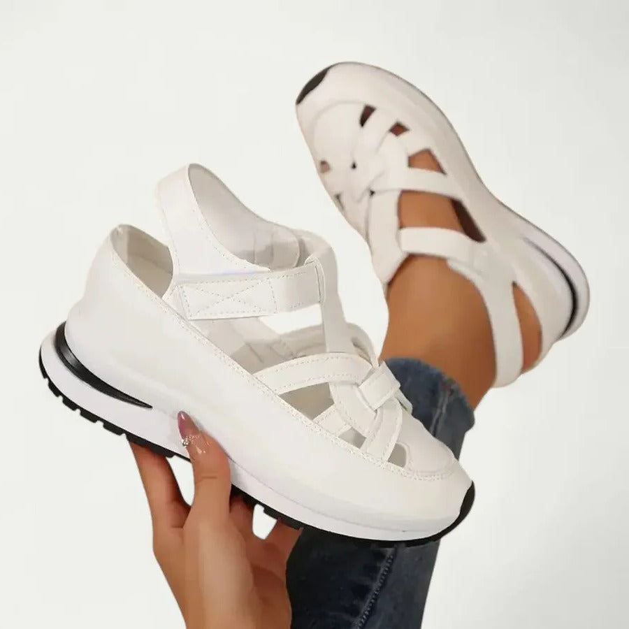 Sandales de marche compensées confortables pour femme