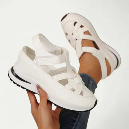 Sandales de marche compensées confortables pour femme