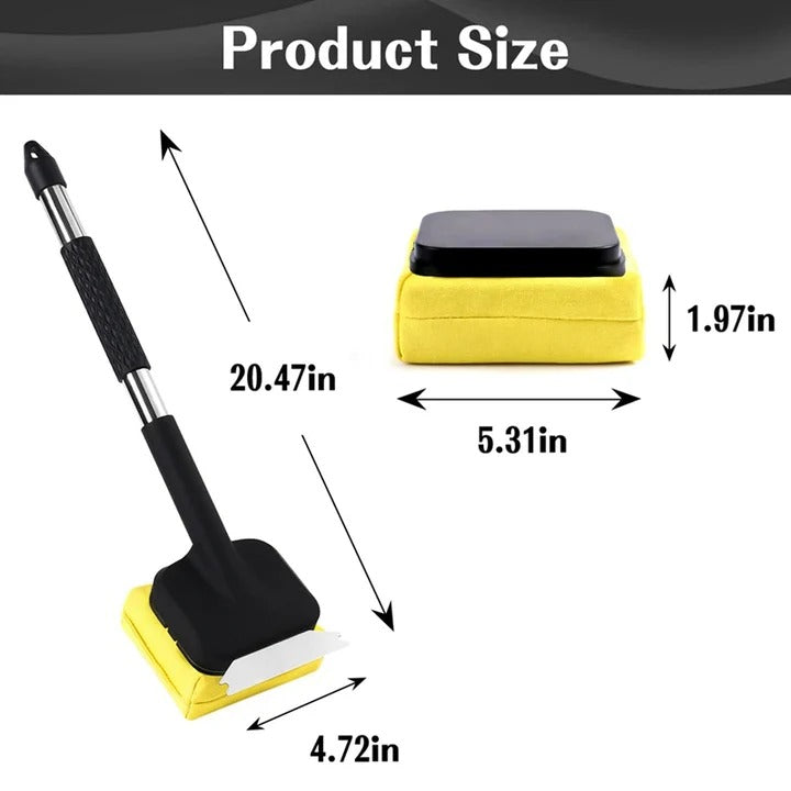 Brosse de nettoyage pour barbecue avec racloir métallique