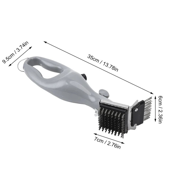 Brosse de nettoyage pour barbecue à soies souples