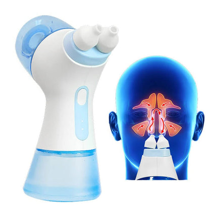 Dispositif de nettoyage nasal | Système de rinçage à double action avec batterie rechargeable | Soulagement en douceur de la congestion