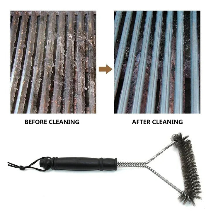 Brosse de nettoyage en métal durable pour barbecues