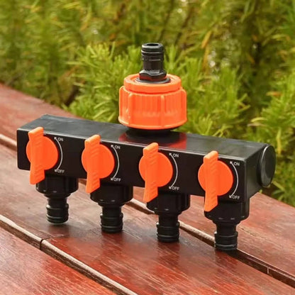 Raccord de tuyau en laiton multiport pour arrosage extérieur