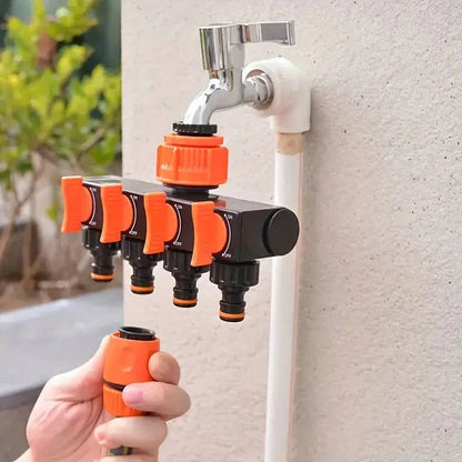 Raccord de tuyau en laiton multiport pour arrosage extérieur
