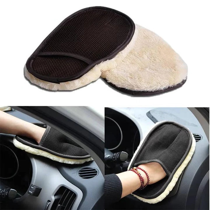 Serviette de nettoyage automobile en microfibre de qualité supérieure avec dragonne extensible