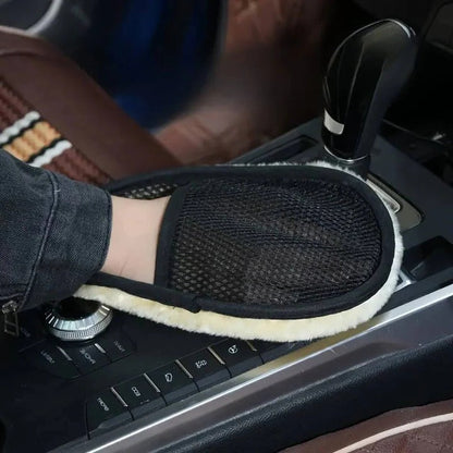 Serviette de nettoyage automobile en microfibre de qualité supérieure avec dragonne extensible