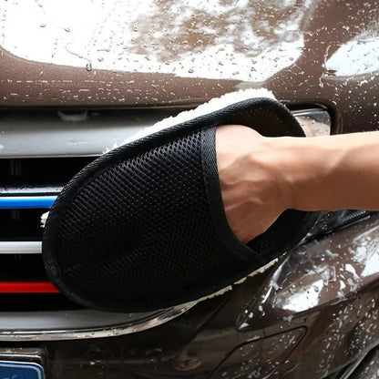 Serviette de nettoyage automobile en microfibre de qualité supérieure avec dragonne extensible