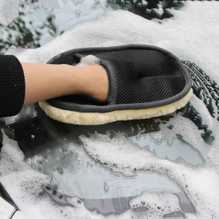 Serviette de nettoyage automobile en microfibre de qualité supérieure avec dragonne extensible