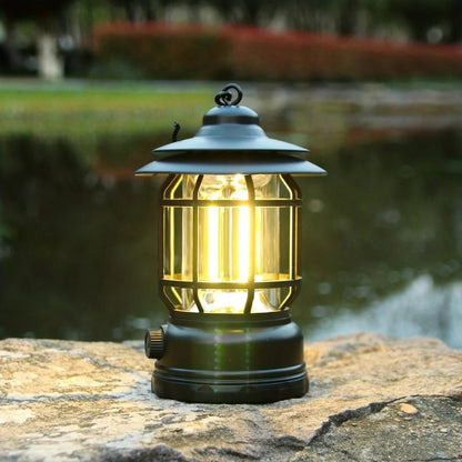Lanterne de camping rechargeable compacte à luminosité réglable