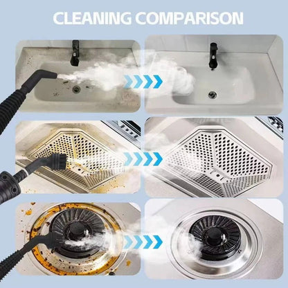 Power Clean | Handheld Steam Cleaner with Rapid Heat-Up & 4 Attachments | Versatile Cleaning for Home and Car