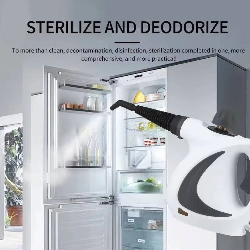 Power Clean | Handheld Steam Cleaner with Rapid Heat-Up & 4 Attachments | Versatile Cleaning for Home and Car
