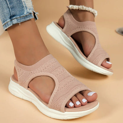 Sandales orthopédiques à enfiler, confortables, avec soutien de la voûte plantaire