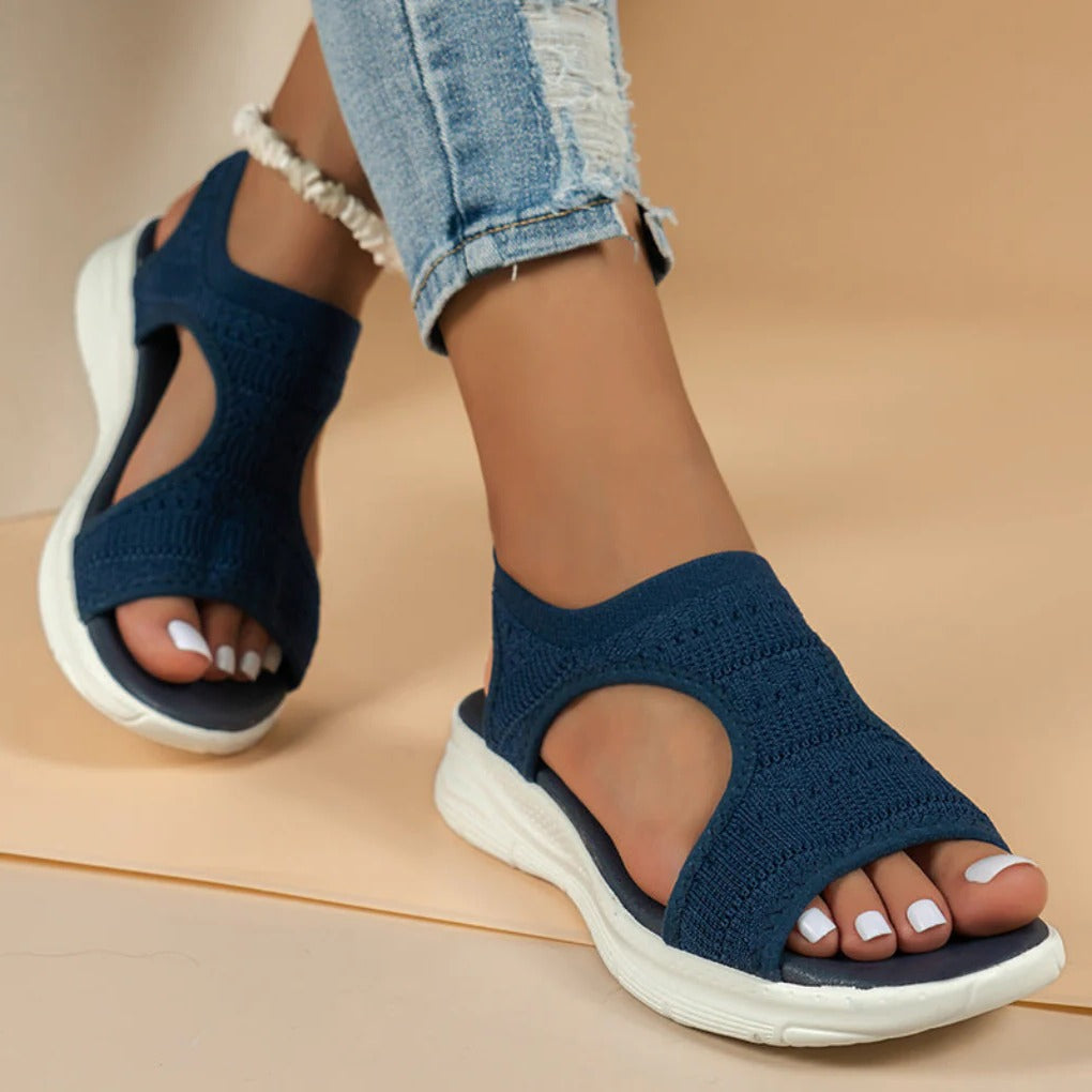 Sandales orthopédiques à enfiler, confortables, avec soutien de la voûte plantaire