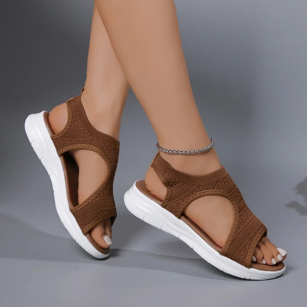 Sandales orthopédiques à enfiler, confortables, avec soutien de la voûte plantaire
