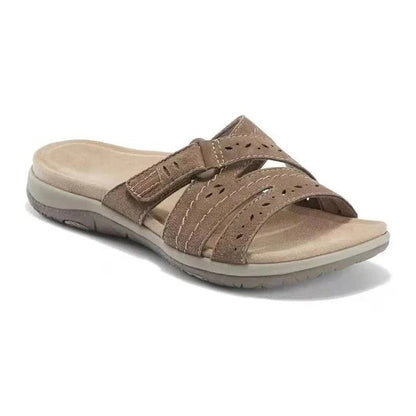 Sandales compensées confortables pour femmes avec semelles intérieures souples