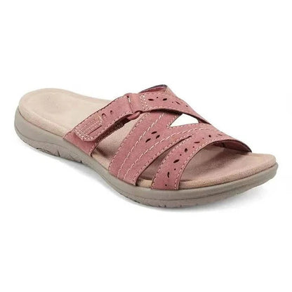 Sandales compensées confortables pour femmes avec semelles intérieures souples