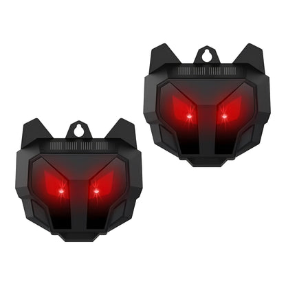 Répulsif Solaire Ultrasonique Antiparasitaire d'Extérieur, Lot de 2