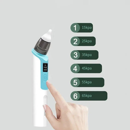 Dispositif portable d'aspiration nasale pour bébé avec embouts souples