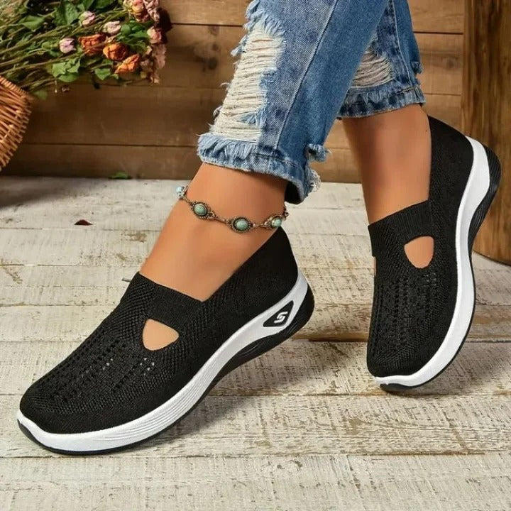 Chaussures de course légères et aérées pour femmes avec semelles intérieures confortables
