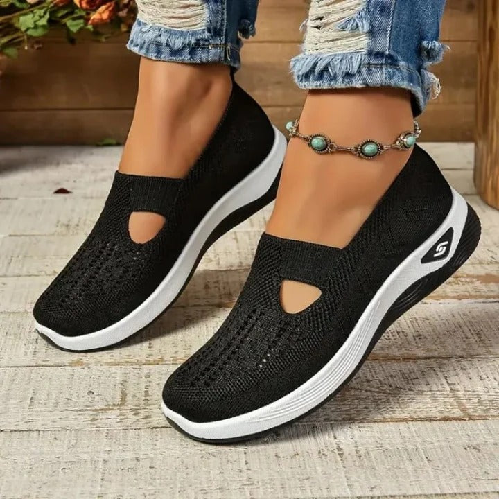 Chaussures de course légères et aérées pour femmes avec semelles intérieures confortables