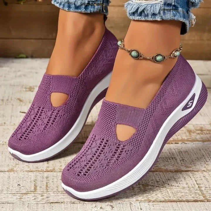 Chaussures de course légères et aérées pour femmes avec semelles intérieures confortables