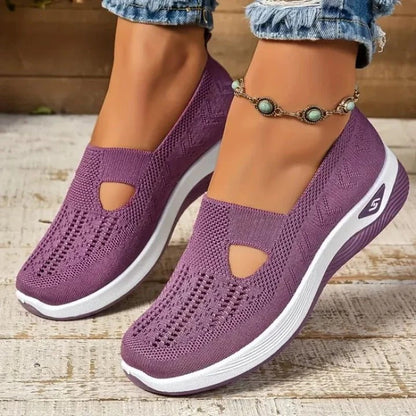 Chaussures de course légères et aérées pour femmes avec semelles intérieures confortables