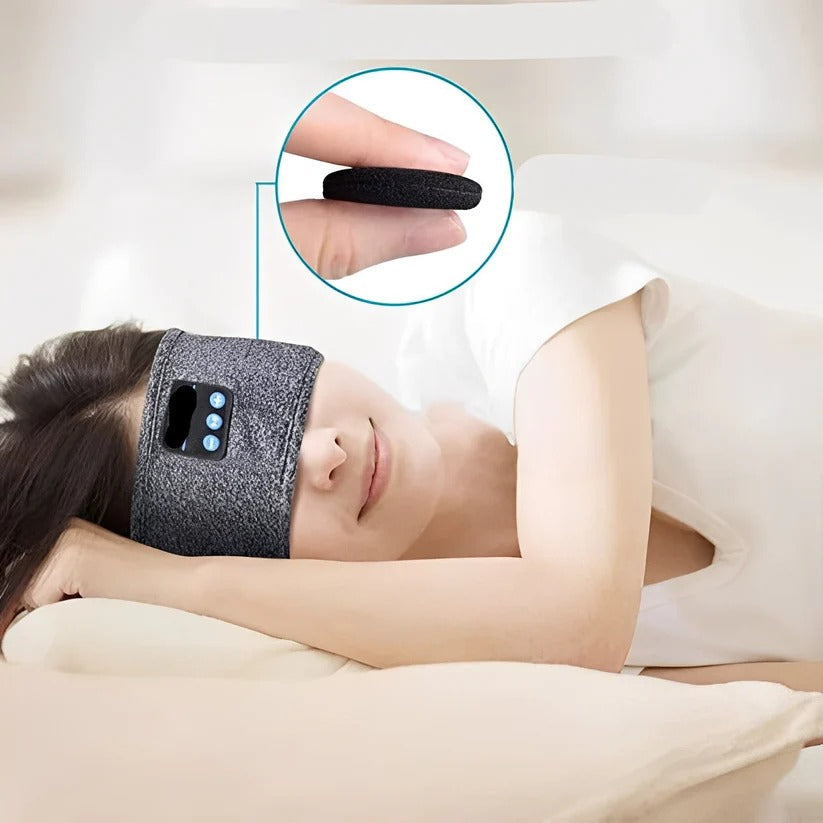 Bandeau de sport confortable avec écouteurs stéréo plats