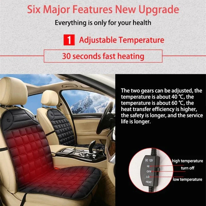 Coussin de siège de voiture chauffant avec contrôle thermostatique