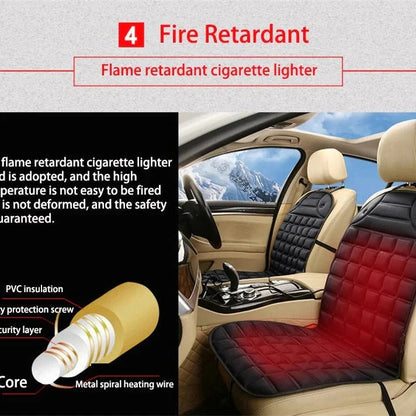 Coussin de siège de voiture chauffant avec contrôle thermostatique