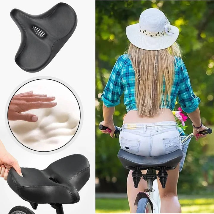 Siège de vélo confortable et rembourré avec dossier