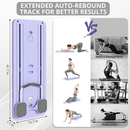 Planche d'exercice compacte Reformer Pilates pour la maison