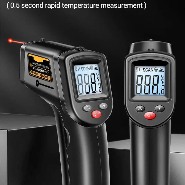 Pistolet thermomètre infrarouge numérique sans contact précis