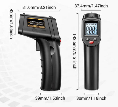 Pistolet thermomètre infrarouge numérique sans contact précis