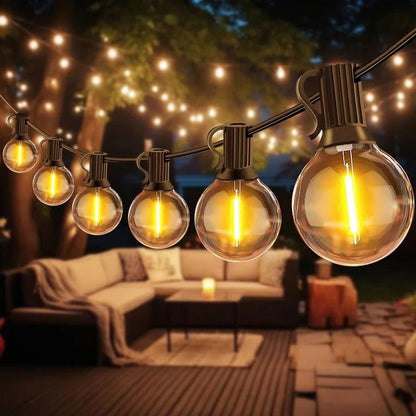 Guirlande lumineuse solaire colorée pour patio