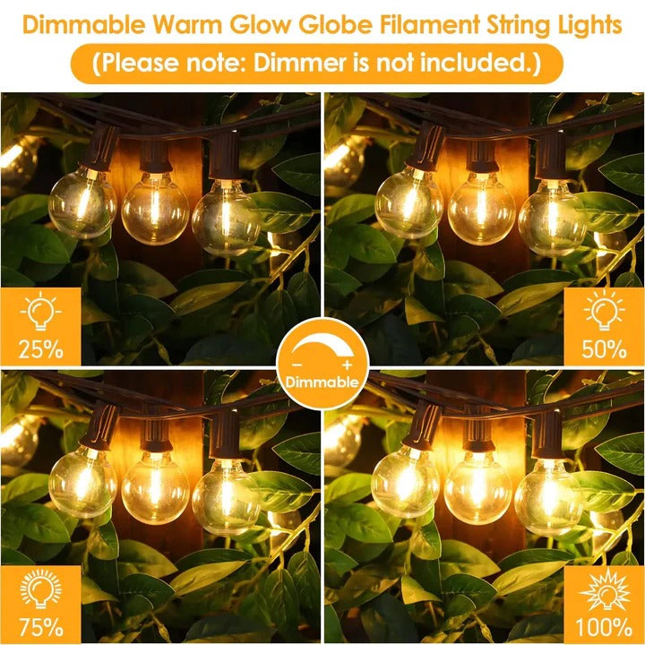 Guirlande lumineuse solaire colorée pour patio