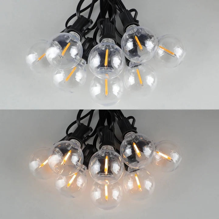Guirlande lumineuse solaire colorée pour patio