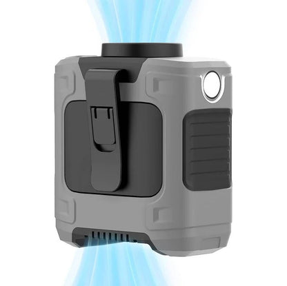 Ventilateur clip rechargeable compact avec 3 vitesses et LED
