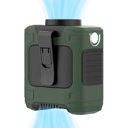 Ventilateur clip rechargeable compact avec 3 vitesses et LED