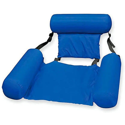 Flotteur de piscine confortable avec dossier et porte-gobelet