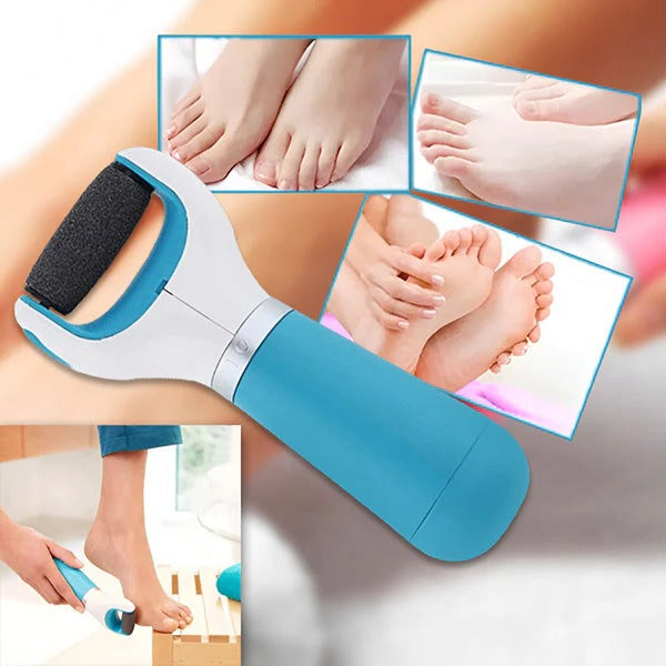 Éliminateur de callosités facile pour les pieds avec tête rotative douce