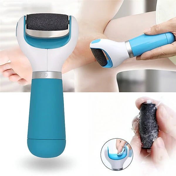 Éliminateur de callosités facile pour les pieds avec tête rotative douce