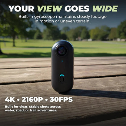 4K Action Camera with 128GB Storage, Compact Sports Camera with Wide Angle Lens, POV Camera with Mounts for Adventures