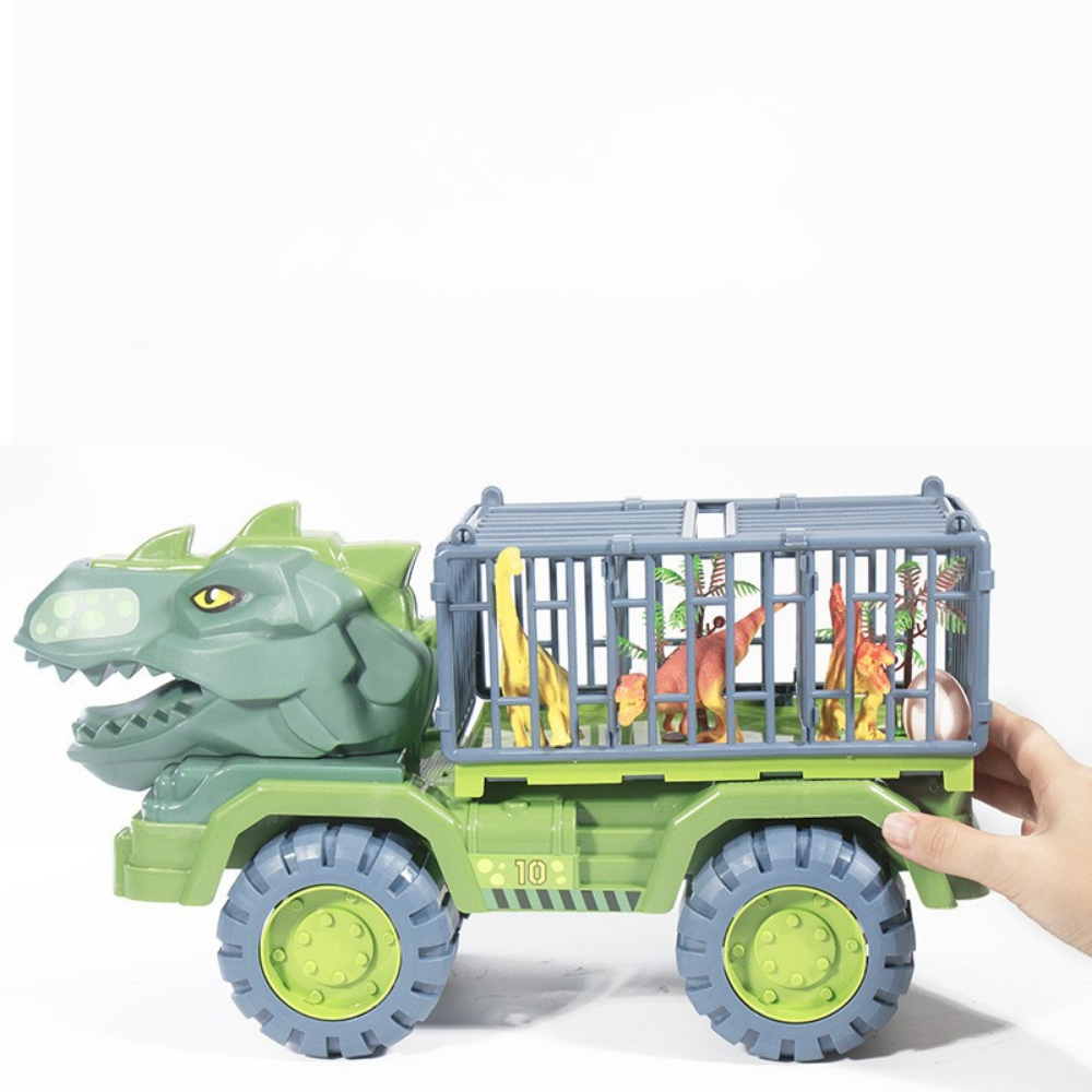 Dinosaur Adventure | Toy Truck Playset with Cage Design & Figures | Interactive Fun for Imaginative Play