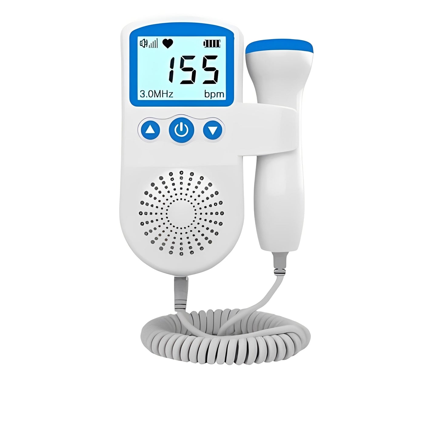 Moniteur portable de rythme cardiaque de bébé avec écran et audio